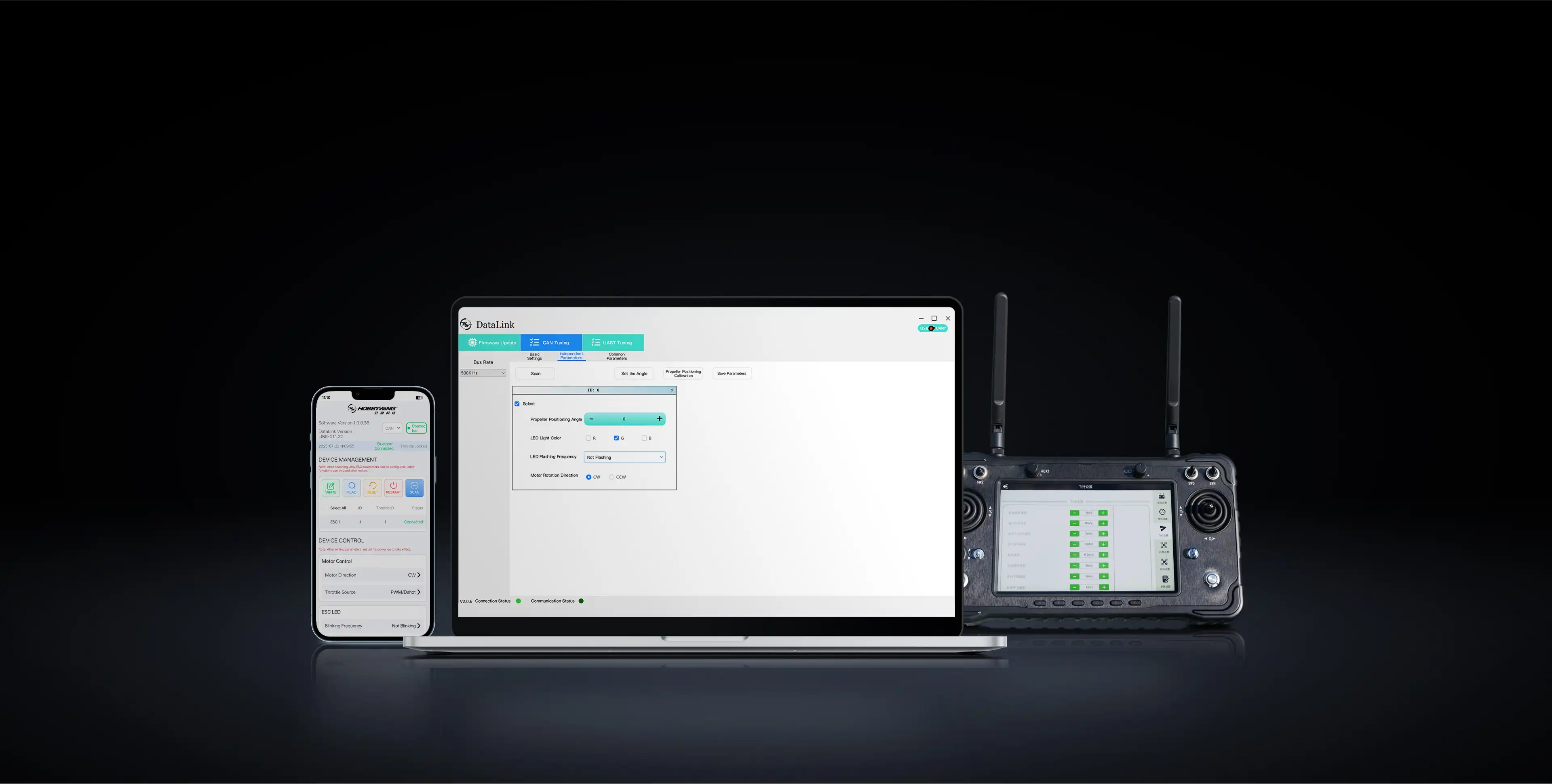 Remote controller and DataLink tuning